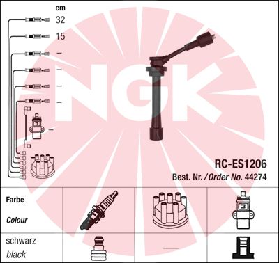 NGK Gyújtókábel készlet RCES1206_NGK